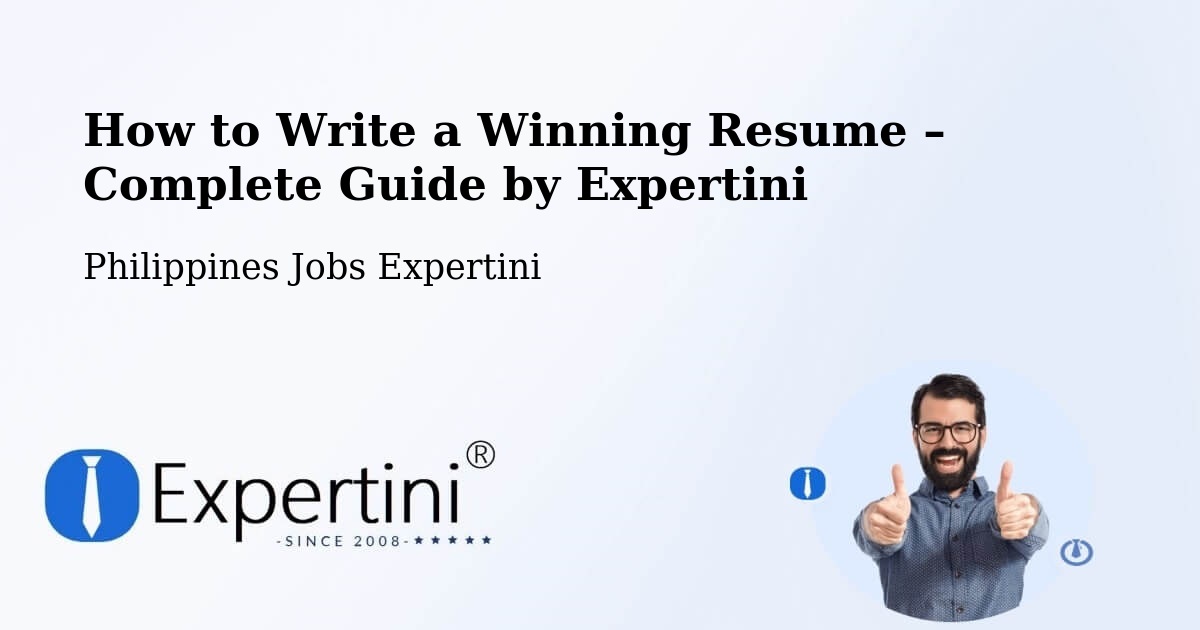 Resume Writing Guide for Job Seekers – Olutanga - Olutanga, Philippines Jobs Expertini
